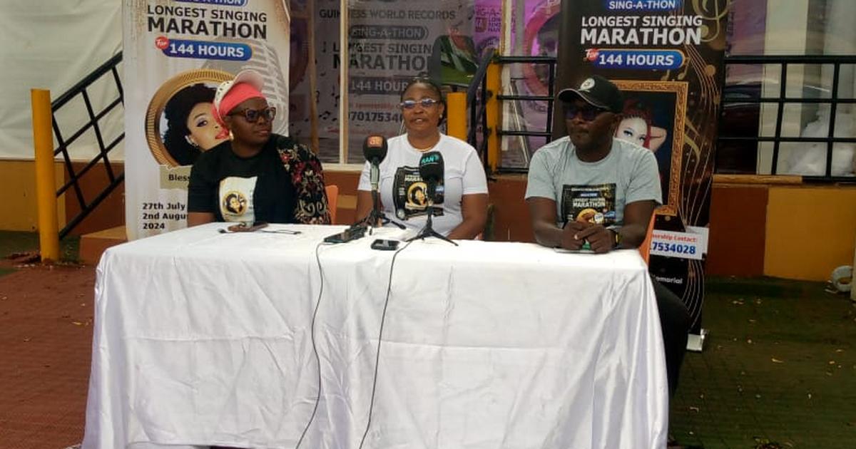 Nigerian singer Jibromah starts singing marathon to break 105-hour record