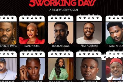 Jerry Ossai unveils cast members for his new movie, ‘3 Working Days’