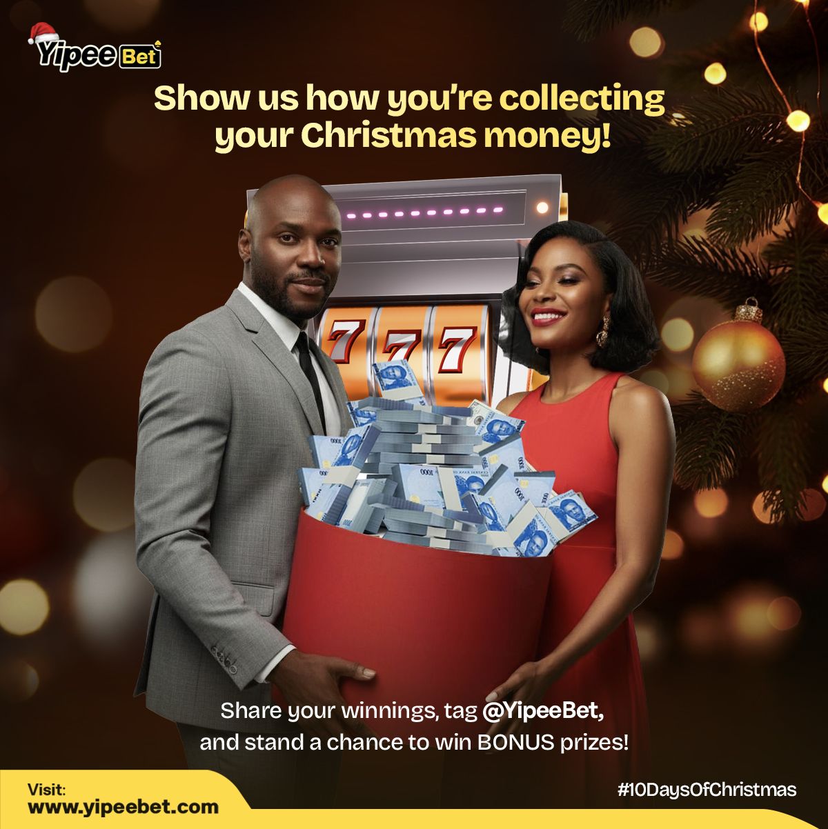 Turn Your Christmas Wish Into Reality with YipeeBet’s “Collect Your Christmas Money” Promo!