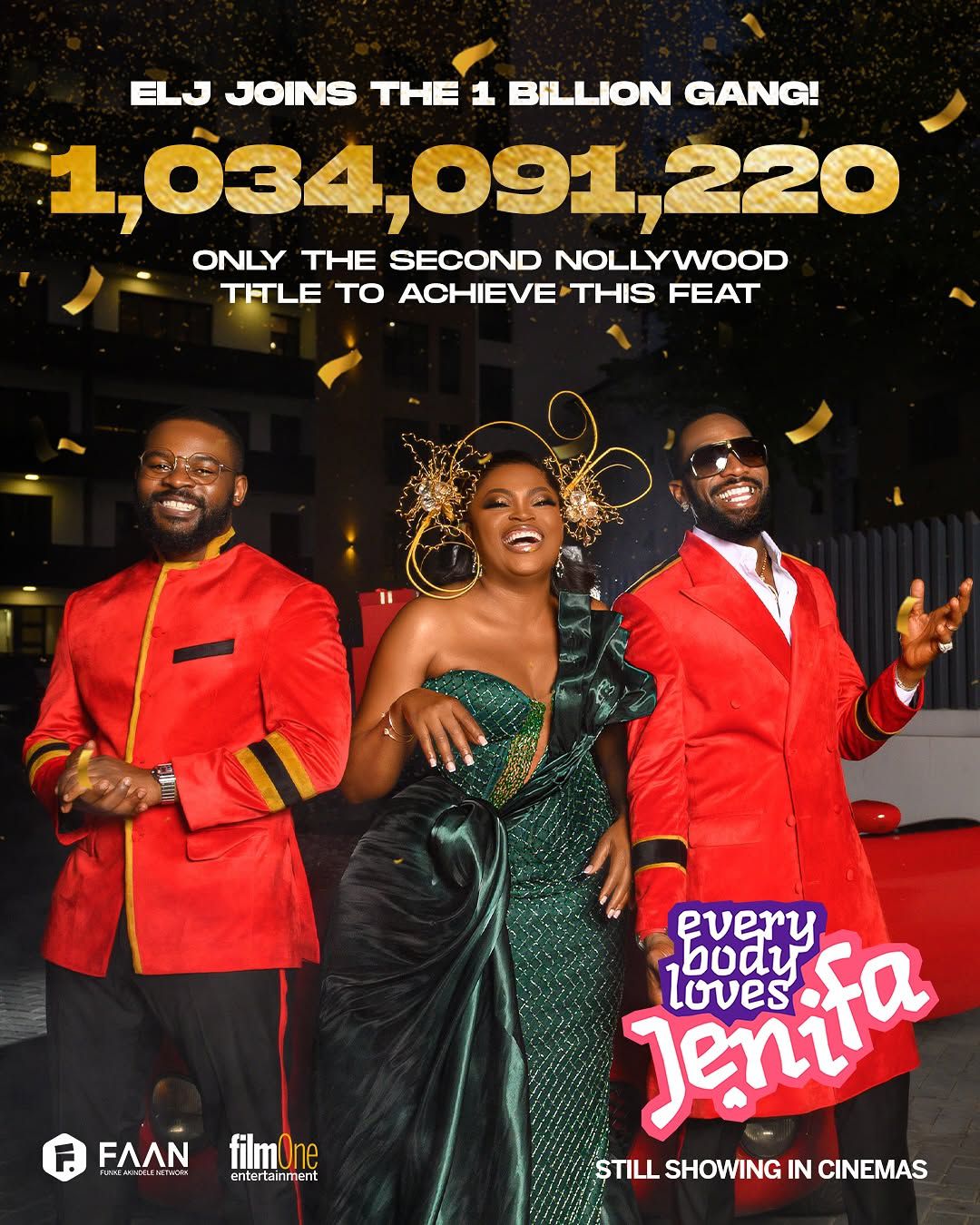 Funke Akindele breaks records again: ‘Everybody Loves Jenifa’ surpasses ₦1 Billion in 12 Days