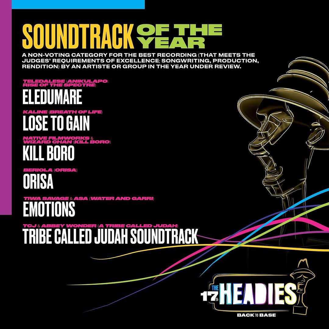 Headies 2025 introduces ‘Soundtrack of the Year’ category, honouring music in Nollywood films