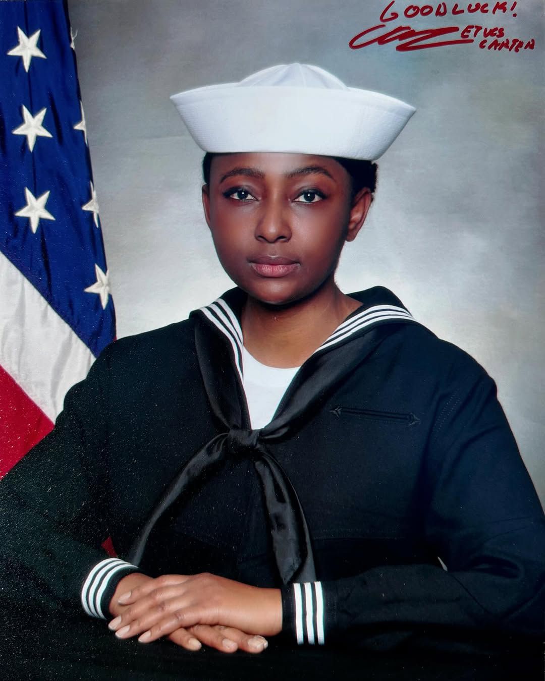 Grace-Charis Bassey says goodbye to Nollywood, becomes a U.S. Navy Sailor and citizen